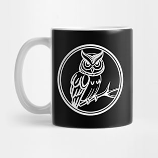 Good Ol Owl Patch with White Outline - If you used to be a Owl, a Good Old Owl too, you'll find the bestseller critter patch design perfect. Mug